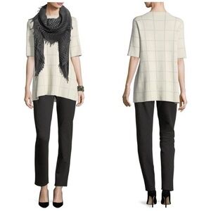 Eileen Fisher‎ 4P Linen Viscose stretch trousers